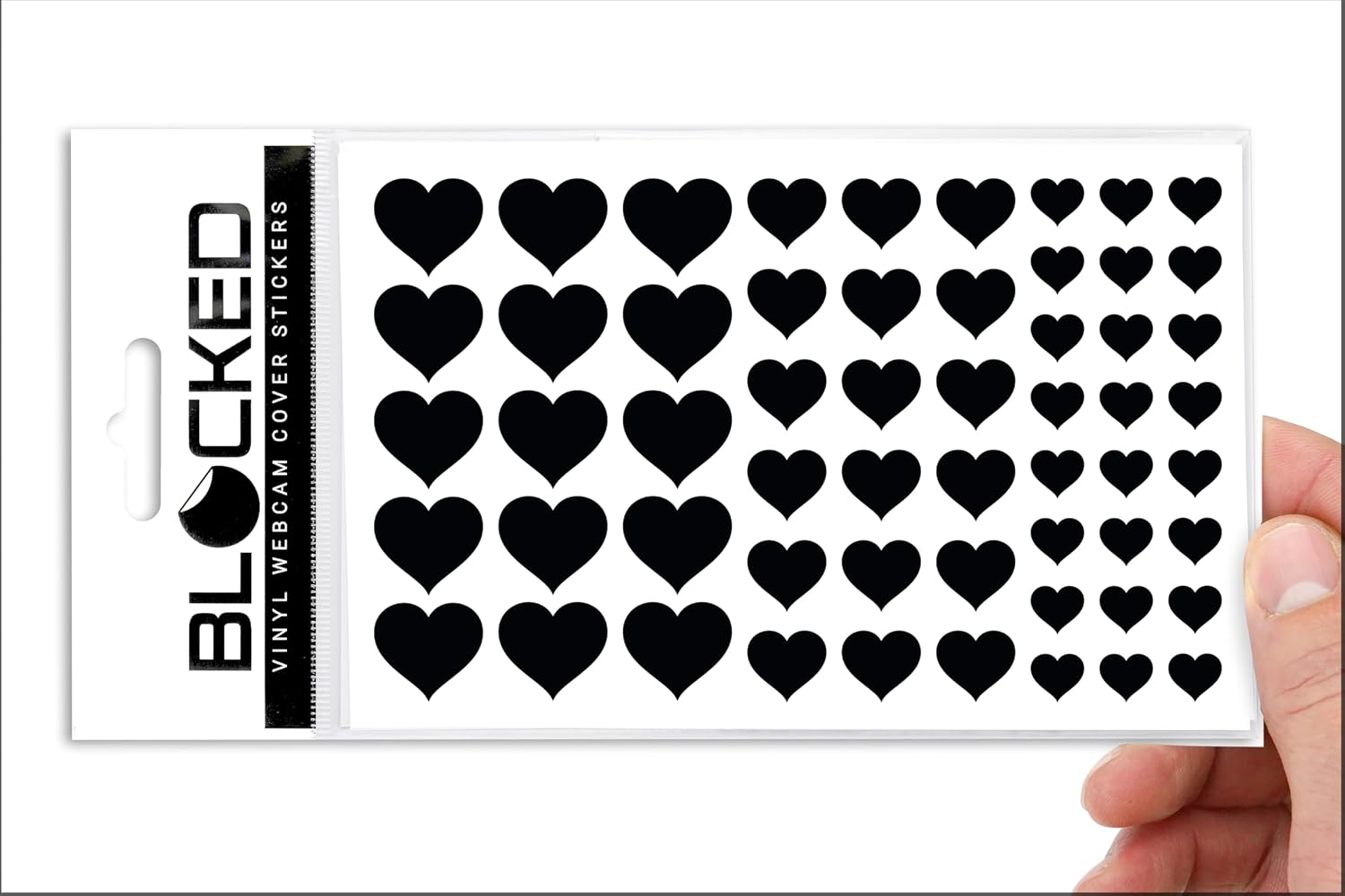 Blocked Original Vinyl Webcam Cover Stickers | Restickable & Stackable Privacy Covers | for All Camera-endable - view 9