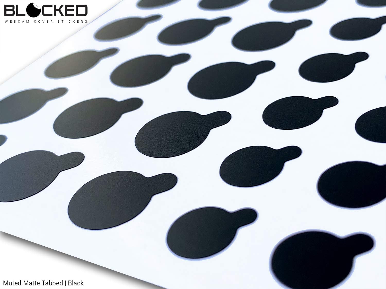 Blocked Original Vinyl Webcam Cover Stickers | Restickable & Stackable Privacy Covers | for All Camera-endable - view 3