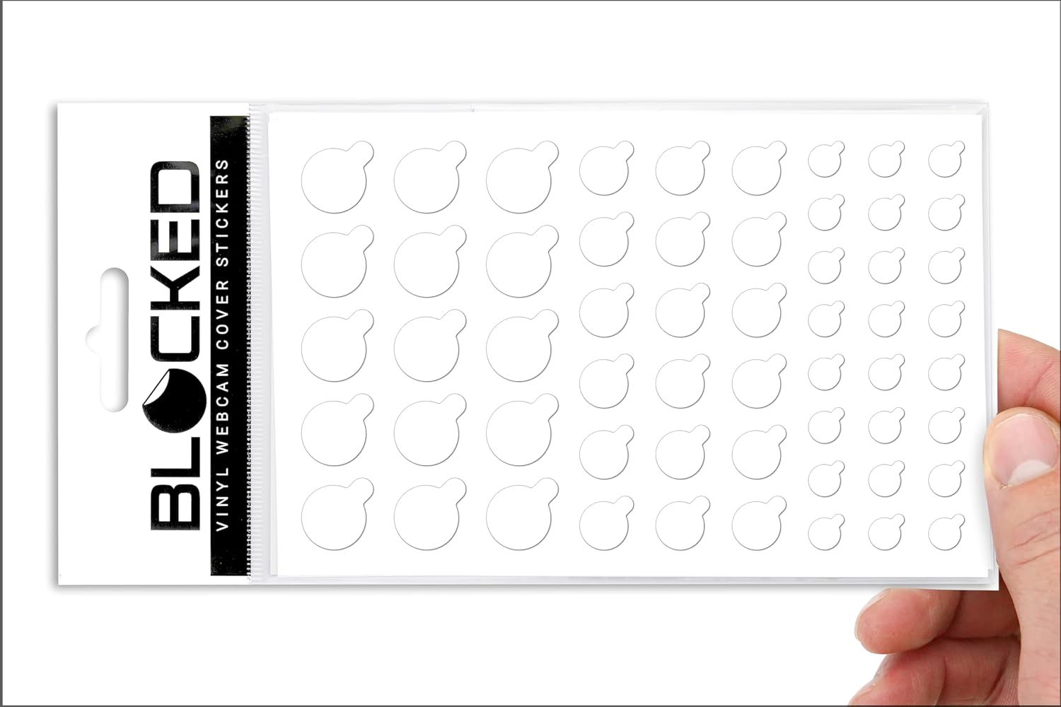 Blocked Original Vinyl Webcam Cover Stickers | Restickable & Stackable Privacy Covers | for All Camera-endable - view 11