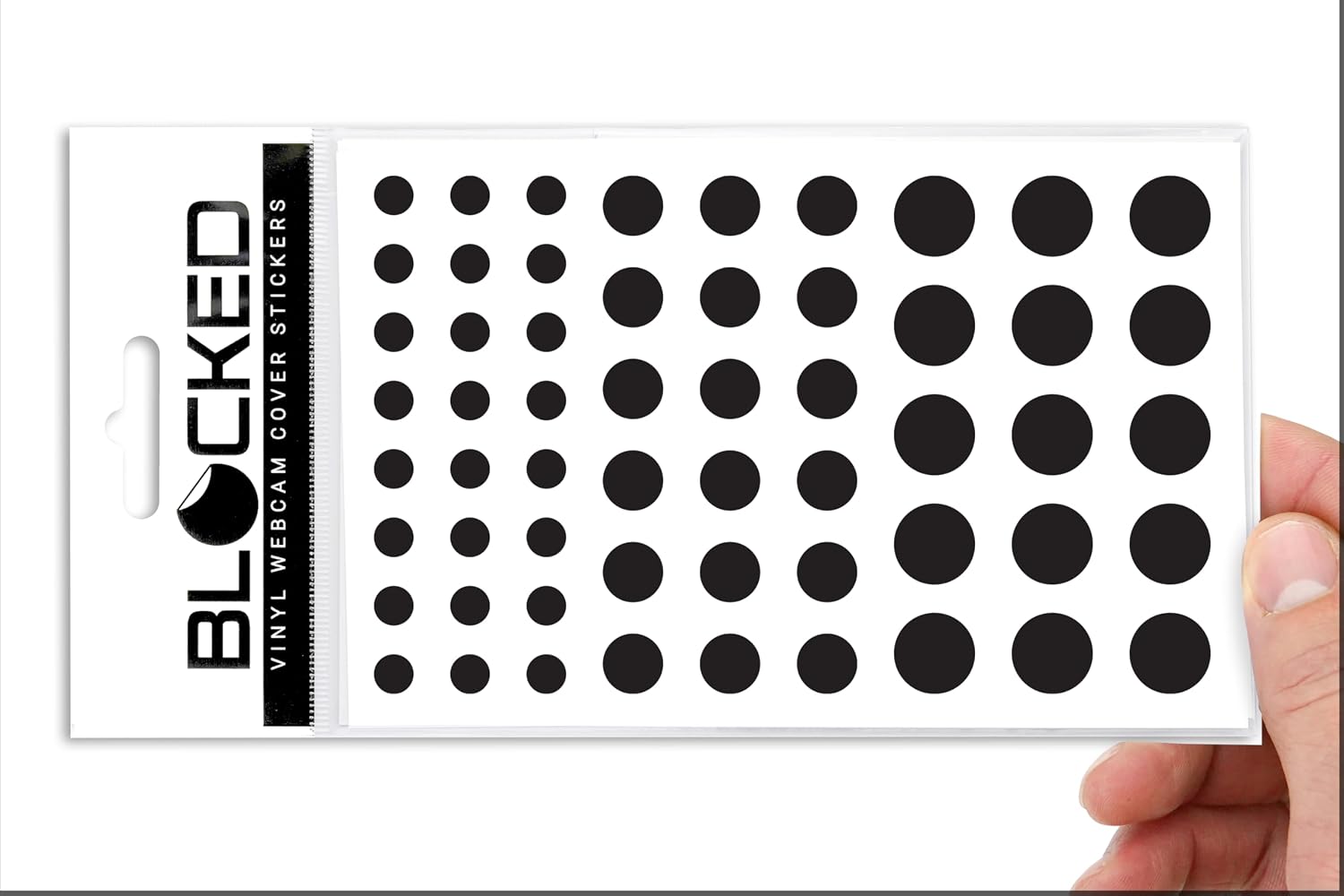 Blocked Original Vinyl Webcam Cover Stickers | Restickable & Stackable Privacy Covers | for All Camera-endable - view 10