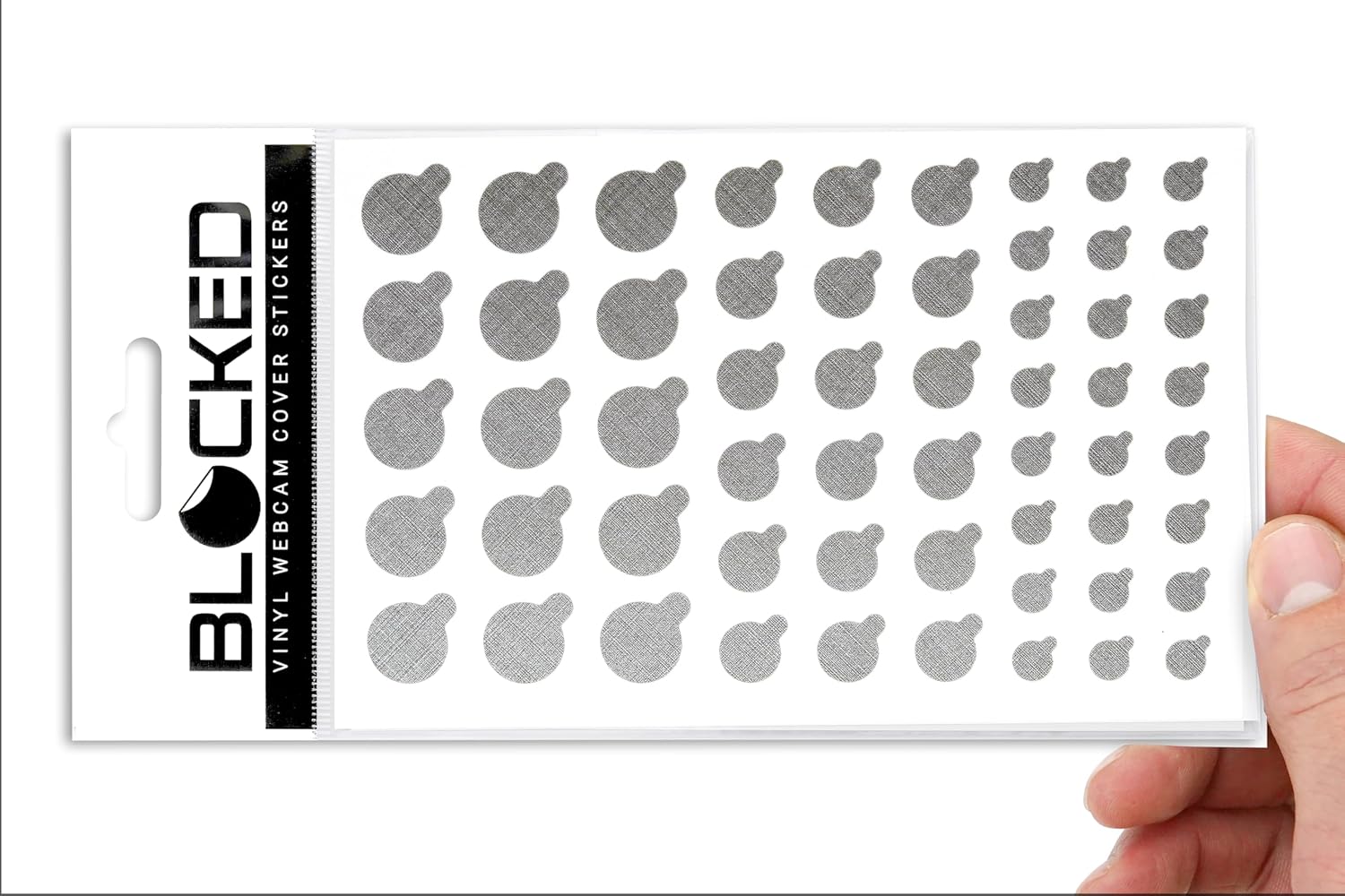 Blocked Original Vinyl Webcam Cover Stickers | Restickable & Stackable Privacy Covers | for All Camera-endable - view 13