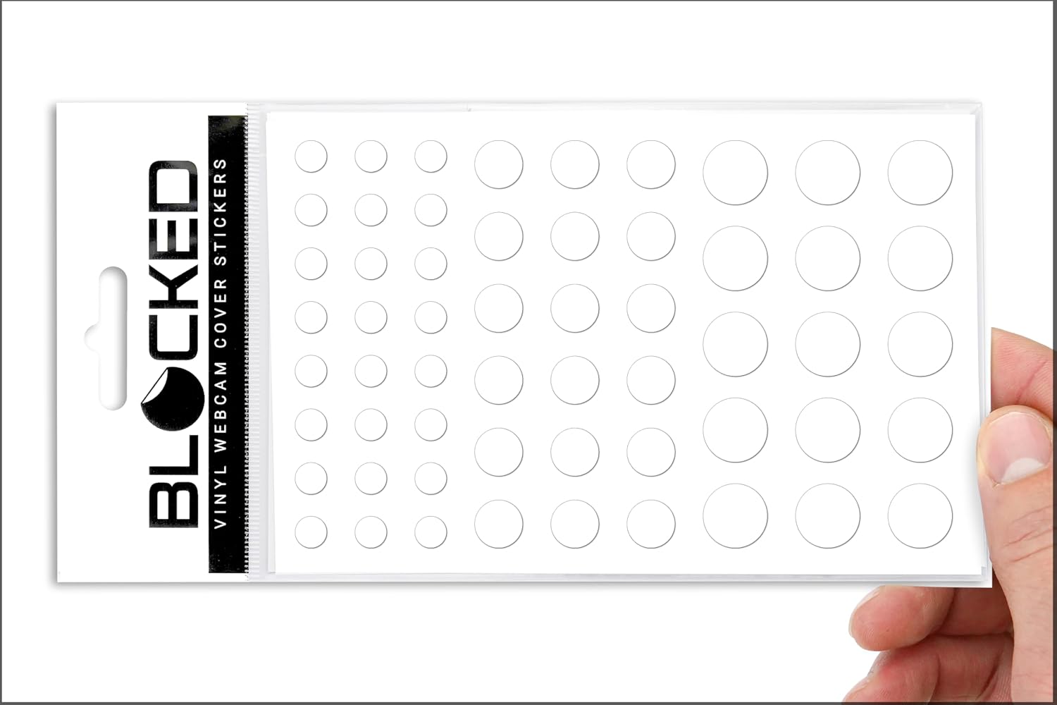 Blocked Original Vinyl Webcam Cover Stickers | Restickable & Stackable Privacy Covers | for All Camera-endable - view 12