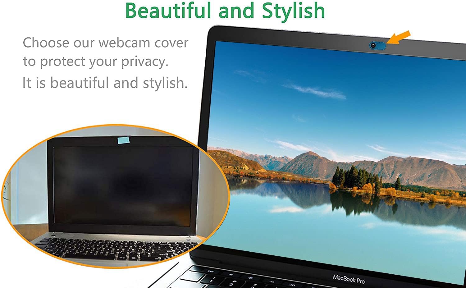 CloudValley Laptop Camera Cover Slide, Metal 0.023 Inch Ultra-Thin, 2 Pack | Webcam Cover for MacBook Pro / A - view 5