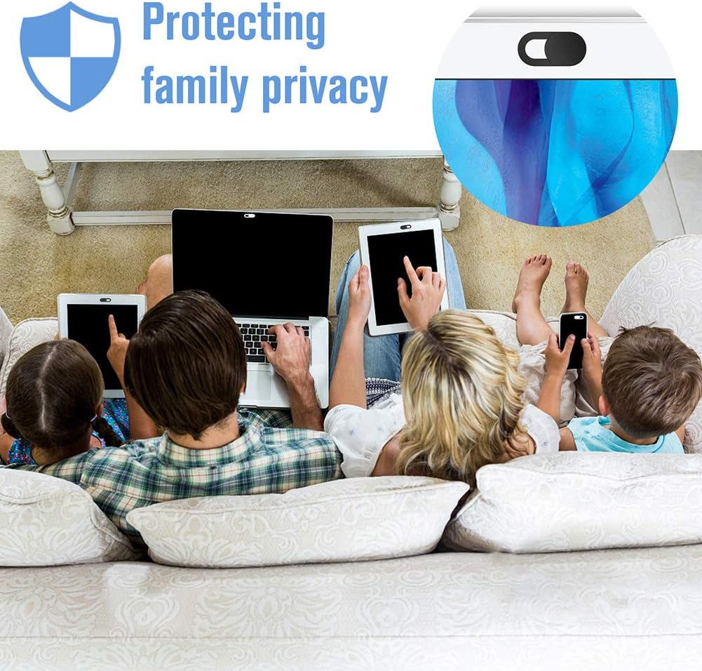 Laptop Camera Cover Slide, 6 Pack Ultra-Thin 0.022in Webcam Cover Blocker | Web Camera Cover for Laptops,Compu - view 5