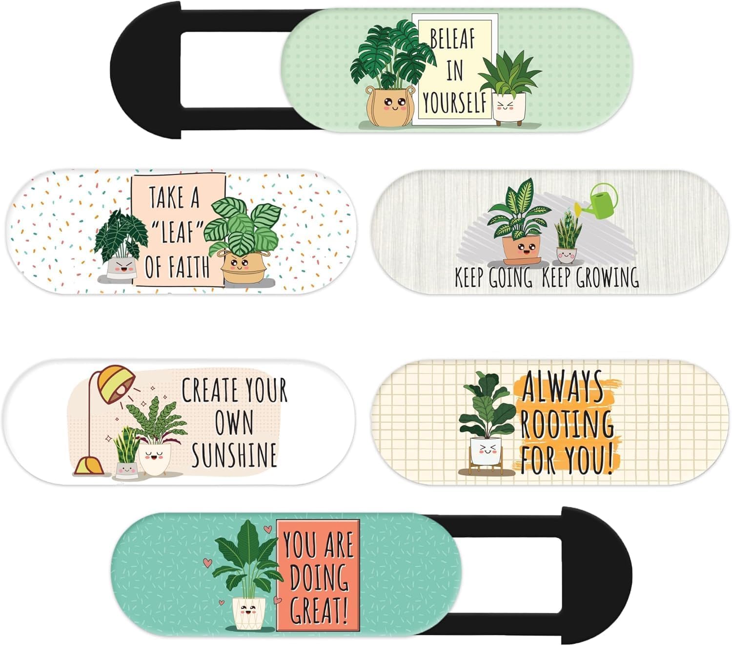 MESMOS 6pk Laptop Camera Cover Slide Cute, Laptop Accessories, Phone & Computer Camera Webcam Cover Slide, Web - view 10