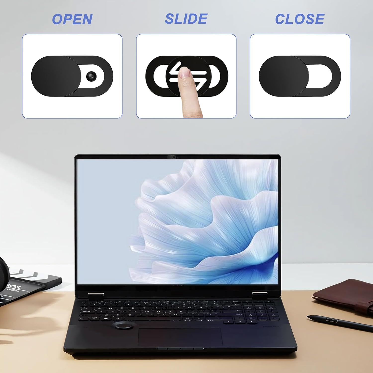 Webcam Cover for Laptop Camera Cover Slide,Camera Blocker Camera CoverSlide - view 3