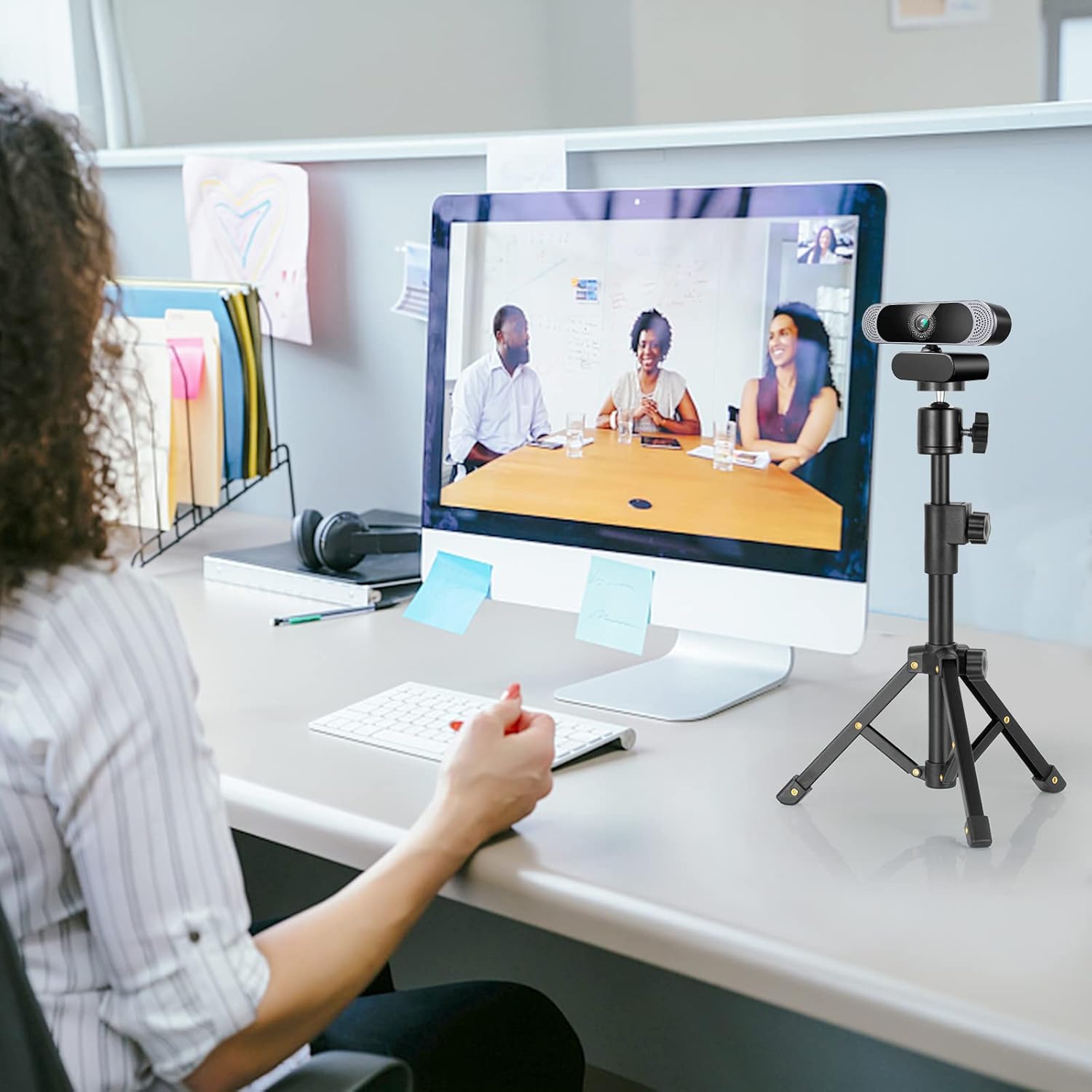 Webcam Tripod Stand, for Webcam C920 C922 C930e C920S C920 C615 C960 C920x, Extendable Stand for Desk, Lightwe - view 2